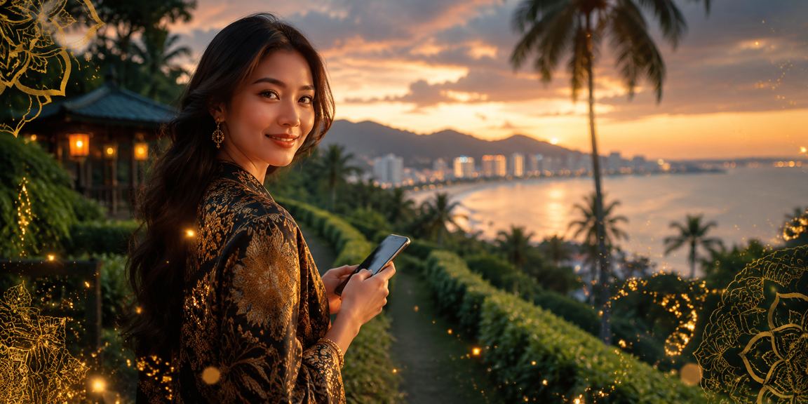 Pengguna Malaysia mengakses platform sukan mudah alih di Pulau Pinang